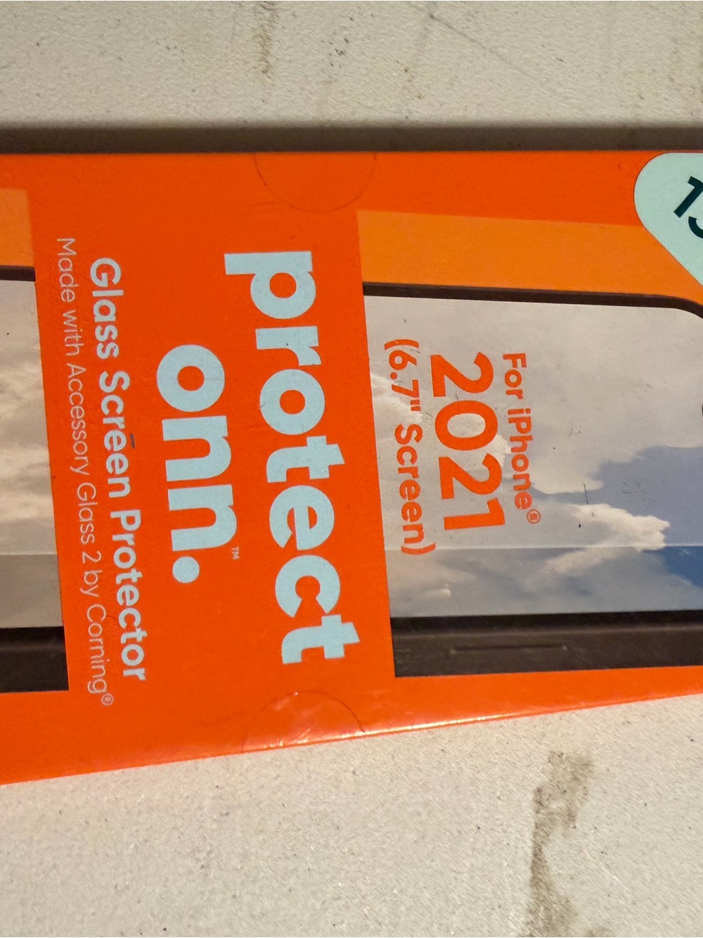 On Running Orange Glass Screen Protector for iPhone 2021 6.7"